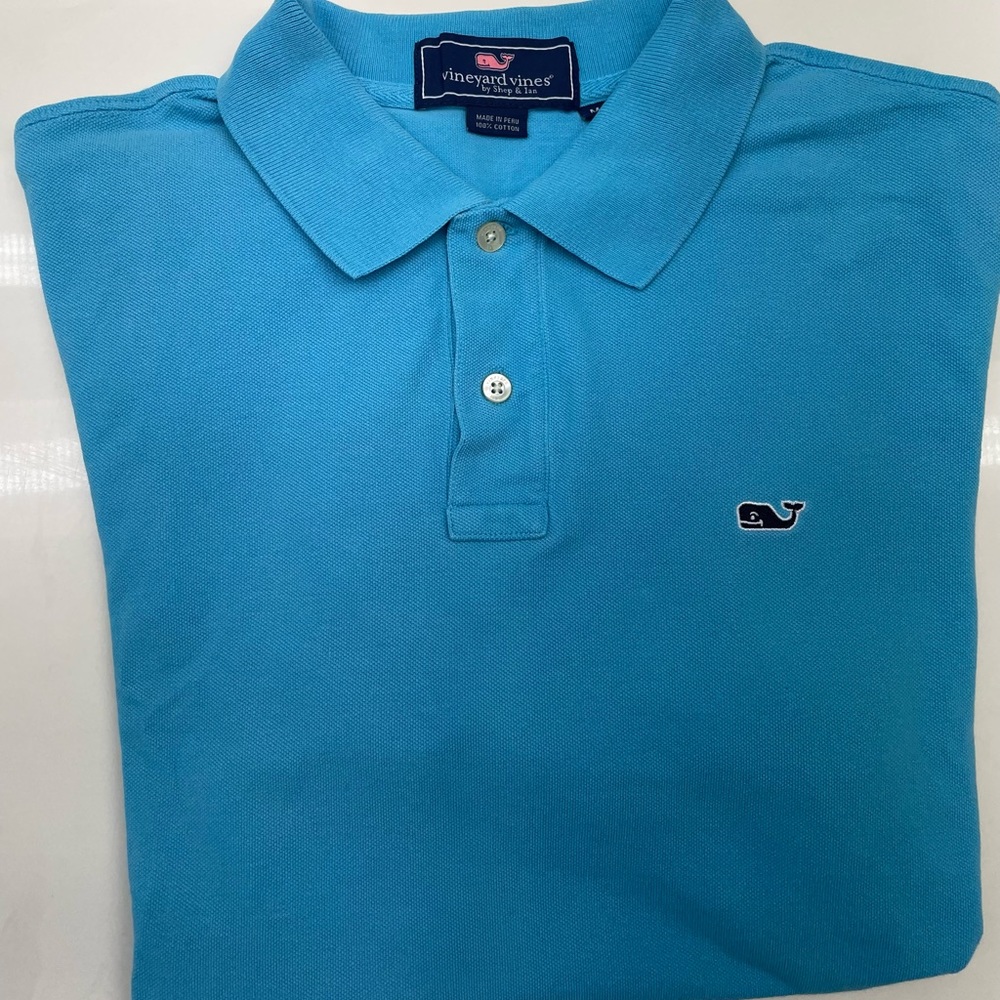 Mens Light Blue Vineyard Vines Polo Medium